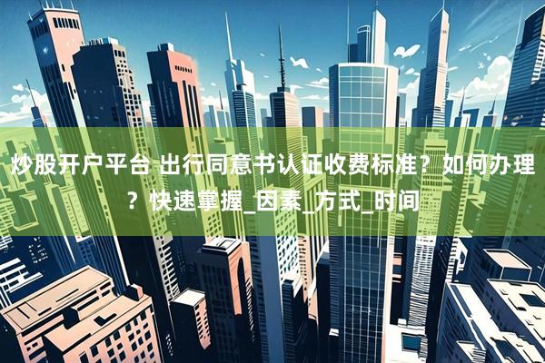 炒股开户平台 出行同意书认证收费标准？如何办理？快速掌握_因素_方式_时间