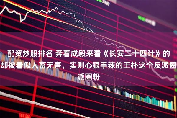 配资炒股排名 奔着成毅来看《长安二十四计》的，却被看似人畜无害，实则心狠手辣的王朴这个反派圈粉